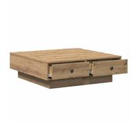 Remise 2026®Petite Table Centrale de salon Marron - Table basse - chêne artisanal - 90x90x28cm - Bois d'ingénierie 950 2156478