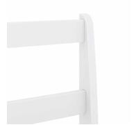Remise 2026®Table cuisine 4 personnes + 4 chaises Blanc - Ensemble à manger Panama 5 pcs - blanc - Bois de pin massif 198 3595257