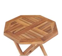 Remise 2026®Table d'Extérieur 2 ou 4 personnes Brun - Table pliable de jardin - 45x45x45cm - Bois de teck solide 245 2975775