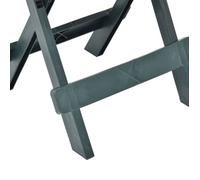 Remise 2026®Table d'Extérieur 2 ou 4 personnes Vert - Table pliable de jardin - vert 45x43x50cm plastique 756 3289299