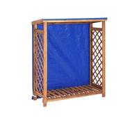 Remise à Bois de Chauffage Abri de Stockage de Jardin Abri d'Extérieur Cabane à Bois Cabane de Jardin 105x38x118 cm Bois d'Acacia Solide