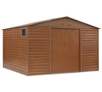 Remise à outils en métal Malmo 3,4 x 3,2 m Store Boss marron