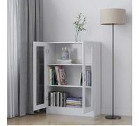 ""Remise""Armoire à vitrine/Bibliothèque - Étagère Blanc 82,5 x 30,5 x 115 cm ,bois d'ingénierie JILIMAISON2025 63850162