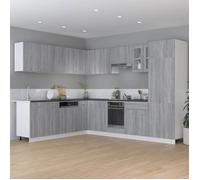 ""Remise""Armoire de cuisine ""Lyon"" - Buffet Bahut de cuisine/Meuble bas - sonoma gris 75,5x75,5x81,5cm JILIMAISON2025 9143864
