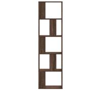 ""Remise""Armoire de livres - Bibliothèque - 5 niveaux - chêne marron - bois ingénierie JILIMAISON2025 47734854