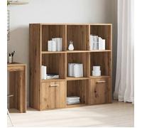 ""Remise""Armoire de livres - Bibliothèque - chêne artisanal - 98 x 29 x 97,5 cm ,bois d'ingénierie JILIMAISON2025 78578910