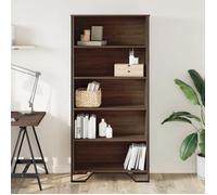 ""Remise""Armoire de livres - Bibliothèque - chêne marron - 80 x 31 x 169 cm ,bois d'ingénierie JILIMAISON2025 51547645