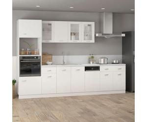 ""Remise""Armoire de plancher à tiroir ""Lyon"" - Buffet Bahut de cuisine/Meuble bas - Blanc 80x46x81,5cm JILIMAISON2025 1451057
