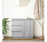 ""Remise""Armoire de rangement/Buffet - grand espace - avec tiroir sonoma gris 71 x 35 x 65 cm bois d'ingénierie *aspect