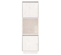 ""Remise""Armoire haute/Buffet haut - Décor salon/cuisine - Blanc 38 x 35 x 117 cm Bois massif de pin *aspect pratique5112716