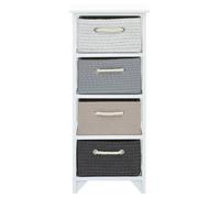 ""Remise""Buffet bahut commode - SUMMER - Armoire de rangement 4 tiroirs Bois JILIMAISON2025 34457101