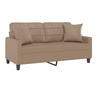 ""Remise""Canapé - CLIC-CLAC - 2 places avec oreillers cappuccino 140 cm similicuir JILIMAISON2025 34679557