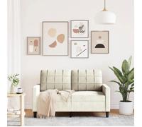 ""Remise""Canapé - CLIC-CLAC - à 2 places Crème 120 cm Velours JILIMAISON2025 6573262