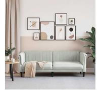 ""Remise""Canapé - CLIC-CLAC - à 3 places gris clair velours JILIMAISON2025 90590338