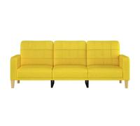 ""Remise""Canapé - CLIC-CLAC - à 3 places Jaune clair 180 cm Tissu JILIMAISON2025 1419258