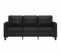 ""Remise""Canapé - CLIC-CLAC - à 3 places Noir 180 cm Similicuir JILIMAISON2025 12714012