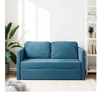 ""Remise"" CLIC-CLAC,Canapé Lit Convertible 2 Places, 2 en 1 bleu 122 x 204 x 55 cm velours JILIMAISON2025 97373576