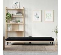 ""Remise"" CLIC-CLAC,Canapé Lit Convertible 2 Places, avec porte-gobelets noir tissu JILIMAISON2025 69325505