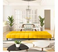 ""Remise"" CLIC-CLAC Canapé Lit Convertible 2 places jaune velours JILIMAISON2025 83195021