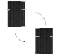 ""Remise""Clôture & barrière de jardin - Gris - Portillon Wpièces - 100x150cm - Gris_nwb42a
