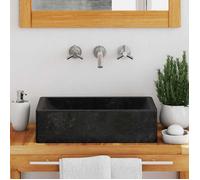 ""Remise"" Lavabo - UU - 45x30x12 cm marbre noir brillant JILIMAISON2025 54131424