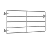 ""Remise""Porte de jardin Clôture,UU, Portillon à 5 barres Acier (95-170)x90 cm Argenté JILIMAISON2025 9478318
