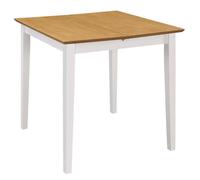 ""Remise""Table à manger,2-4 Personnes, e x tensible Blanc (80-120) x 80 x 74 cm MDF JILIMAISON2025 12723585