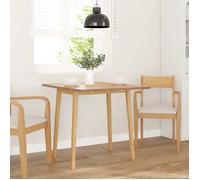 ""Remise""Table à manger,2-4 Personnes, naturel bois massif et caoutchouc JILIMAISON2025 16984117