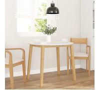 ""Remise""Table à manger,2-4 Personnes, naturel bois massif et caoutchouc JILIMAISON2025 89614745