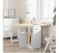 ""Remise""Table à manger,2-4 Personnes, papillon pliable Corona blanc bois de pin massif JILIMAISON2025 94112672