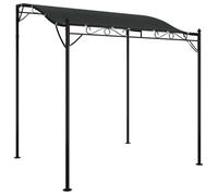 ""Remise""Tonnelle Pliante Imperméable - Anthracite - Auvent - anthracite - 2x2 3 m - 180 g/m² - tissu et acier_bxi97l