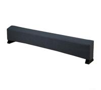 RemixAst Cache-radiateur moderne en tissu pour salon, chambre à coucher - Protection de chauffage gris doux 125 x 8 x 15 cm (gris foncé, taille L)
