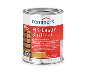 Remmers Aqua Lasure HK 3en1 chêne clair, 0,75 litre, Lasure pour bois, Imprégnation + primaire + lasure en un produit, pour les palissades, carports et abris de jardin
