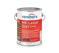 Remmers Aqua Lasure HK 3en1 teak, 2,5 litres, Lasure pour bois, Imprégnation + primaire + lasure en un produit, pour les palissades, carports et abris de jardin