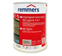Remmers HK Lasur Grey Protect 0,75 L Gris platine - Imprégnant 3-en-1 pour bois