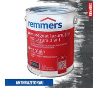 Remmers HK Lasur Grey Protect 2,5 L Anthracite - Imprégnant 3-en-1 pour bois