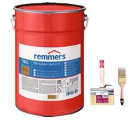 Remmers HK-Lasur Plus 3en1 Pin/mélèze 10 L + pinceaux - kit prêt à peindre