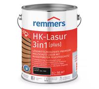 Remmers HK-Lazura 3en1 Plus Ébène 5 L - lasure pour bois extérieur