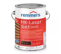 Remmers Aqua Lasure HK 3en1 teak, 2,5 litres, Lasure pour bois, Imprégnation + primaire + lasure en un produit, pour les palissades, carports et abris de jardin