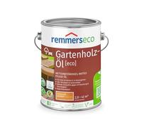 Remmers Huile pour bois de jardin [eco], sapin de douglas intense, 2,5 l, huile mate résistante aux intempéries, pour l'extérieur et l'intérieur, idéale pour les terrasses et meubles de jardin,