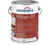 Remmers Huile soin Bangkiraï, 2,5 litres, Huile déco pour bois intérieur et extérieur, solvantée, hydrofuge, résistante aux intempéries. Huile adaptée pour les mobiliers de jardin et les terrasses.