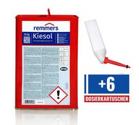Remmers Kiesol SET étanchéité concentré de silicification 1K, 10 Kg + 6 cartouches 310 ML