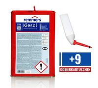 Remmers Kiesol SET étanchéité concentré de silicification 1K, 10 Kg + 9 cartouches 310 ML