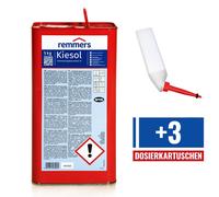 Remmers Kiesol SET étanchéité concentré de silicification 1K, 5 Kg + 3 cartouches 310 ML