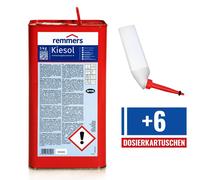 Remmers Kiesol SET étanchéité concentré de silicification 1K, 5 Kg + 6 cartouches 310 ML