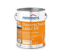 Remmers Lasure de protection permanente UV blanche, 5 l, lasure décorative moyenne solide pour l'extérieur, convient également pour les tons clairs et incolore UV+, résistant aux intempéries