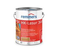 Remmers Lasure HK Chêne rustique, 5 litres, Lasure bois Premium, décorative, solvantée, pour l'extérieur. Triple protection avec imprégnation, primaire, lasure.