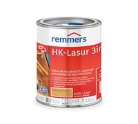 Remmers Lasure HK Mélèze, 0,75 litres, Lasure bois Premium, décorative, solvantée, pour l'extérieur. Triple protection avec imprégnation, primaire, lasure.
