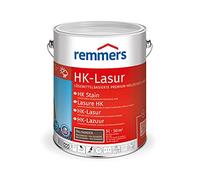 Remmers Lasure HK Palissandre, 5 litres, Lasure bois Premium, décorative, solvantée, pour l'extérieur. Triple protection avec imprégnation, primaire, lasure.
