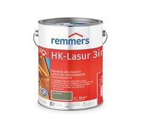 Remmers Lasure HK Vert nature, 5 litres, Lasure bois Premium, décorative, solvantée, pour l'extérieur. Triple protection avec imprégnation, primaire, lasure.